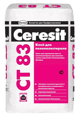 Клей для плит из пенополистирола Ceresit CT 83 Strong fix 25 кг