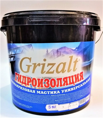 Гризальт ГР-132 "Grizalt" полиакриловая гидроизоляция 5 кг.