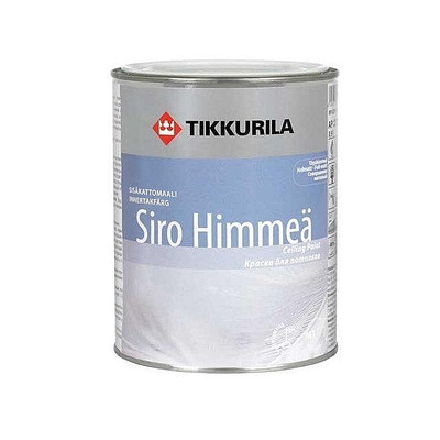 Краска для потолка ТИККУРИЛА Siro Himmea (Сиро Мат) 2,7 кг.
