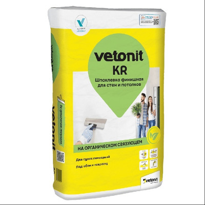 Шпаклевка финишная полимерная Weber Vetonit KR белая 20 кг